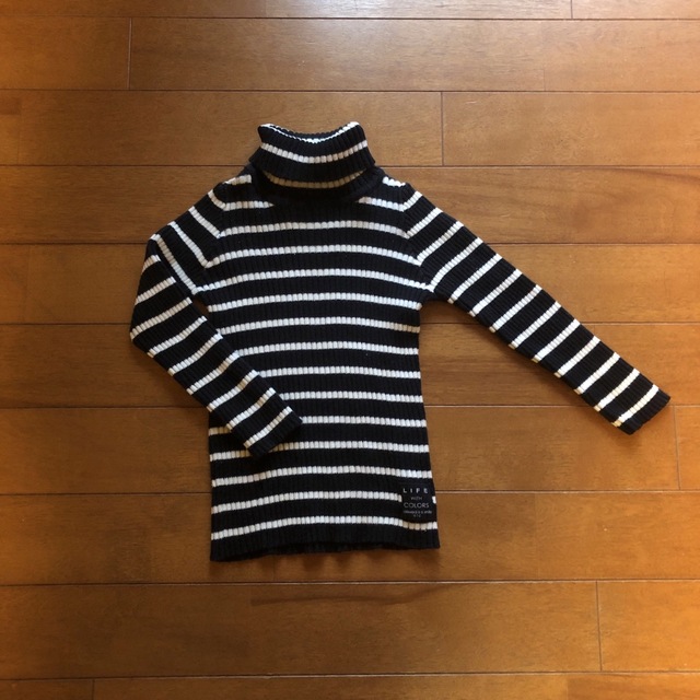 F.O.KIDS(エフオーキッズ)のSunny Landscape ボーダー タートルネック 90 キッズ/ベビー/マタニティのキッズ服男の子用(90cm~)(Tシャツ/カットソー)の商品写真