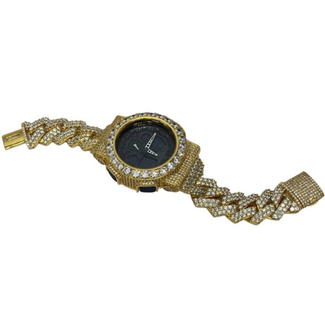 G-SHOCK(ジーショック)の超美品 カシオ G-SHOCK GA100ウォッチ ブレスキュービックカスタム メンズの時計(腕時計(デジタル))の商品写真
