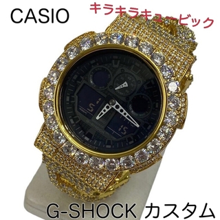 ジーショック(G-SHOCK)の超美品 カシオ G-SHOCK GA100ウォッチ ブレスキュービックカスタム(腕時計(デジタル))