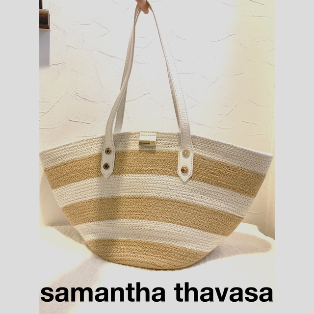 Samantha Thavasa(サマンサタバサ)のサマンサタバサ　samantha thavasaかごバッグ レディースのバッグ(かごバッグ/ストローバッグ)の商品写真