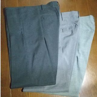 ユニクロ(UNIQLO)の感動パンツウルトラライト(ウールライク) 3本セット(未使用2本)(スラックス)