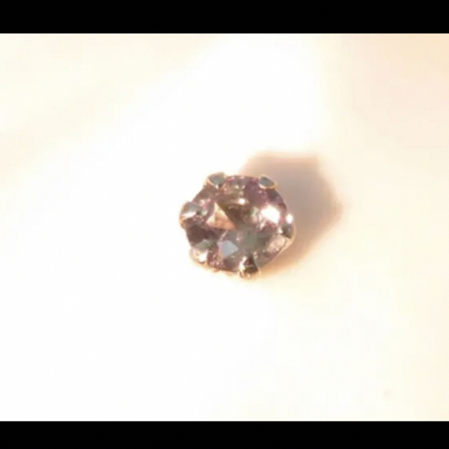 Pt900 プラチナ900 アレキサンドライド各0.1ctピアス　計0.2ct 3