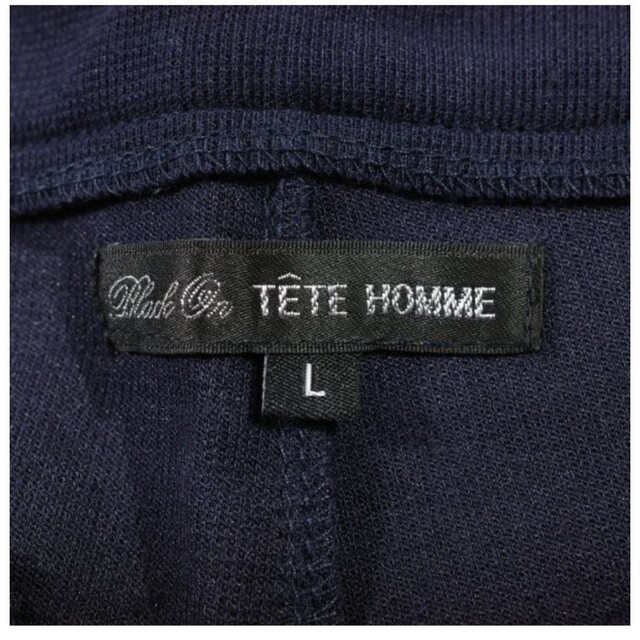 TETE HOMME(テットオム)のBlack On TETE HOMME /テットオム カットリラックスパンツ新品 メンズのパンツ(スラックス)の商品写真