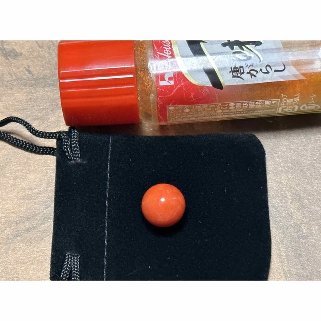 NO-421 国産天然血赤珊瑚丸玉片穴12.0mm | kusawestern.co.ke