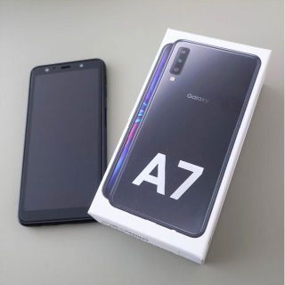 ギャラクシー(Galaxy)の【中古品】Galaxy A7 SM-A750C 黒(スマートフォン本体)