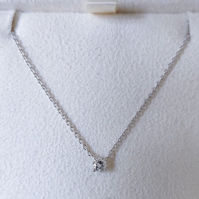 ヴァンドーム青山 ダイヤモンド キャトル ネックレス Pt950 0.08ct