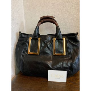 クロエ(Chloe)の【お取引中】クロエ　CHLOE バッグ　ショルダーバッグ　黒レザー 2WAY (ハンドバッグ)