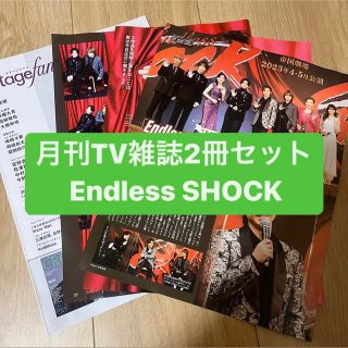 ジャニーズ(Johnny's)の③Endless SHOCK   月刊TV雑誌2冊セット   切り抜き(アート/エンタメ/ホビー)