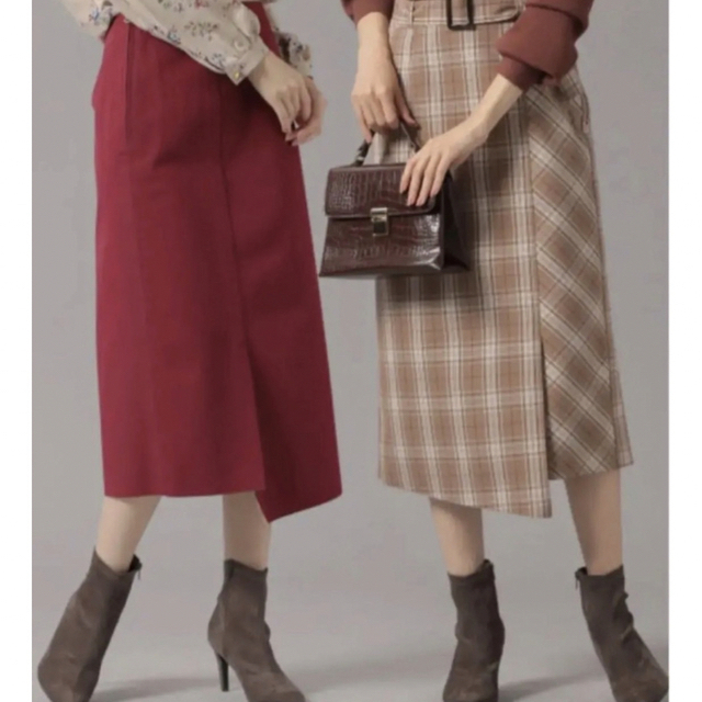 Andemiu(アンデミュウ)の専用　アンデミュウ　チェック　スカート  タイト　リバーシブル レディースのスカート(ロングスカート)の商品写真