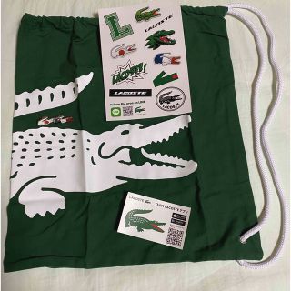 ラコステ(LACOSTE)のラコステ 巾着 ピンバッジ シール(キャラクターグッズ)