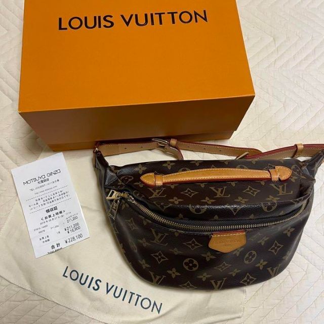 LOUIS VUITTON - 【低価格！美品】LOUIS VUITTON ルイヴィトン バムバック モノグラム