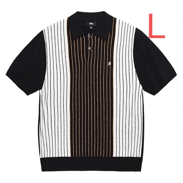 STUSSY 23SS TEXTURED SS POLO SWEATER