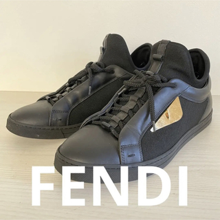 フェンディ(FENDI)のFENDI(フェンディ) モンスター✨レースアップレザーシューズ25.5cm(スニーカー)