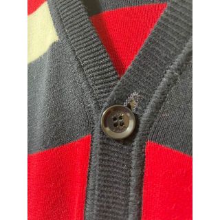 Gucci - GUCCI グッチ G刺繍 ボーダーVネックカーディガン Mの通販 by