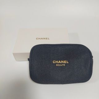 シャネル(CHANEL)の新品未使用 CHANEL ホリデー限定 ノベルティ ポーチ ブラック(ポーチ)