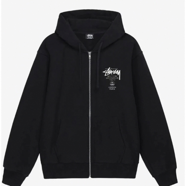 ステューシー sttusy WORLD TOUR ZIP HOODIE 1