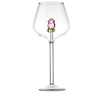 ワイングラス2点セット·シャンパングラス 食器 ハート　薔薇　綺麗な　高級感