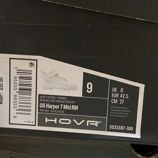 新品 UNDER ARMOUR パーパーモデル27cm スパイク 限定