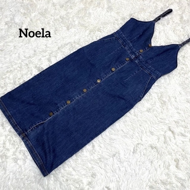 Noela(ノエラ)のヒロロ様　Noela ノエラ　デニム　ジャンパースカート レディースのワンピース(ロングワンピース/マキシワンピース)の商品写真