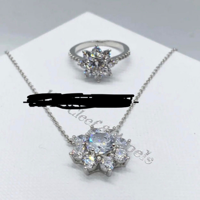 サンフラワー ネックレス リング セット