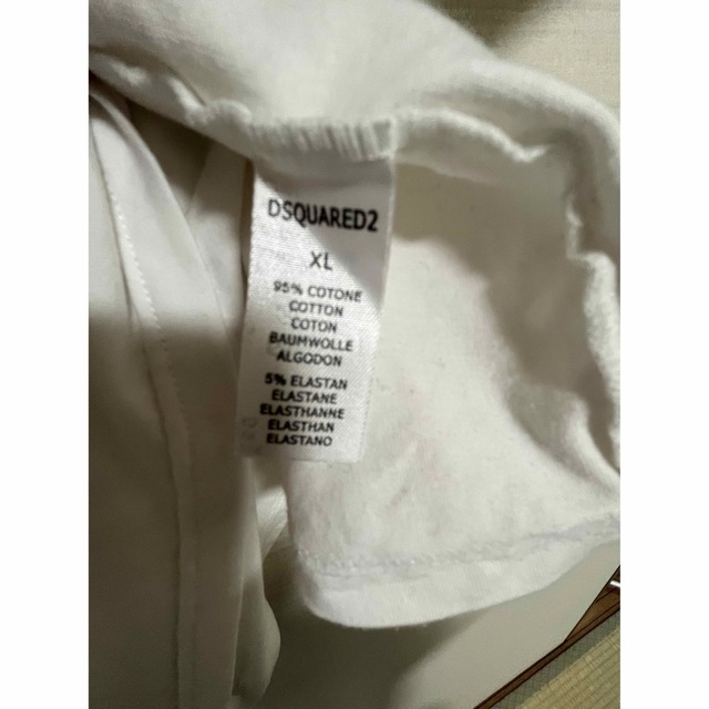DSQUARED2(ディースクエアード)のDSQUARED2 ロゴアームラインTシャツ　XL メンズのトップス(Tシャツ/カットソー(半袖/袖なし))の商品写真