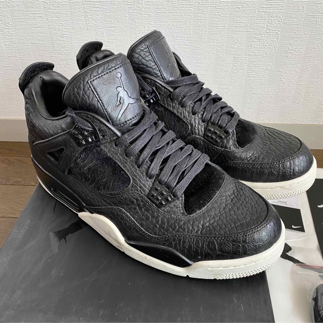 Jordan Brand（NIKE）(ジョーダン)の【タケチ様専用】air jordan 4 premium black pony メンズの靴/シューズ(スニーカー)の商品写真