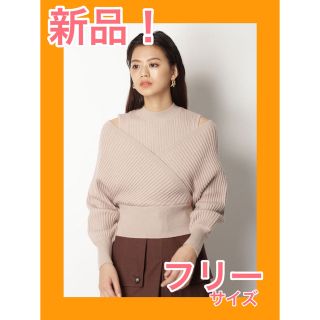 リリーブラウン(Lily Brown)の新品❗️レイヤードオフショルニット LilyBrown リリーブラウン(ニット/セーター)