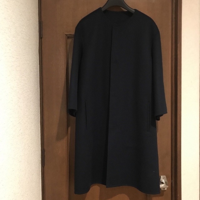 憧れの Drawer - Drawer カシミヤウールダブルフェイスノーカラー