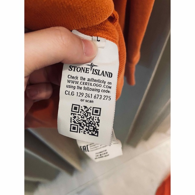 stone Island トレーナー Lサイズ 2020AW オレンジ