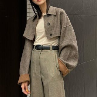 CLANE - nep tweed river bolero jacketの通販｜ラクマ