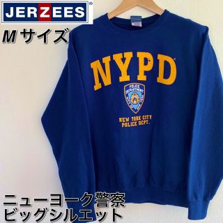 ジャージーズ(JERZEES)の【レア格安】 JERZEES ビッグロゴ スウェット M ネイビー NYPD(スウェット)