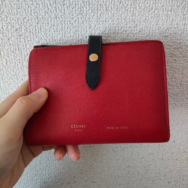 celine(セリーヌ)のCELINE ストラップウォレット ミディアム 旧ロゴ レディースのファッション小物(財布)の商品写真