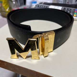 エムシーエム(MCM)のMCMベルト 黒 ゴールド(その他)