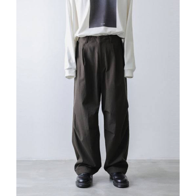 stein MILITARY WIDE OVER TROUSERS カーキ