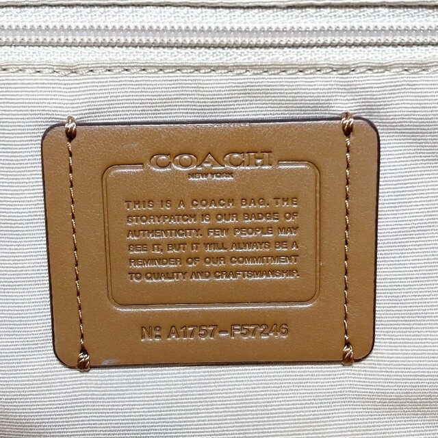 COACH コーチ トートバッグ F57246 ミルクビーチウッド