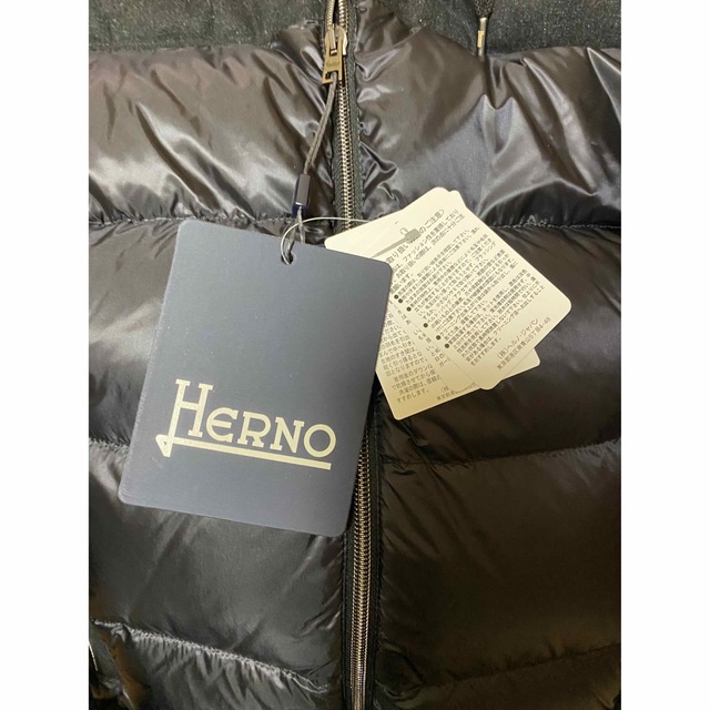 HERNO(ヘルノ)のヘルノ　HERNO フラノ　ナイロン　コンビネーション ダウンジャケット　48 メンズのジャケット/アウター(ダウンジャケット)の商品写真