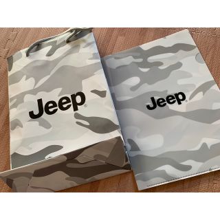 ジープ(Jeep)のジープ　紙袋　クリアファイル　jeep ノベルティ　グッズ(ノベルティグッズ)