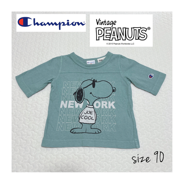 【美品】Champion × Vintage PEANUTS 90 7分トップス