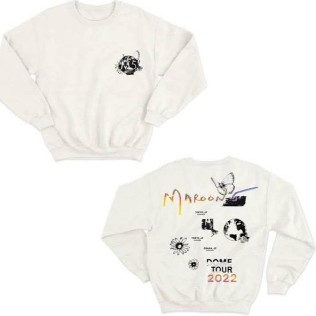 maroon5 グッズ　world tour crew neck tour  レディースのトップス(トレーナー/スウェット)の商品写真