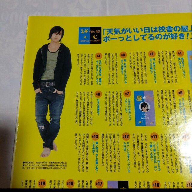 山下智久(ヤマシタトモヒサ)の《1518》山下智久    ポポロ  2006年6月   切り抜き エンタメ/ホビーの雑誌(アート/エンタメ/ホビー)の商品写真