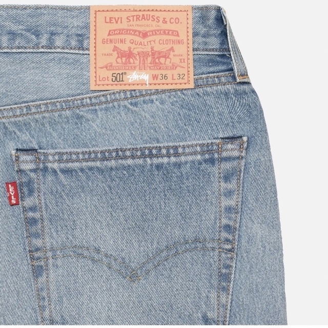 STUSSY(ステューシー)のStussy x Levi's Embossed 501 Denim 32 メンズのパンツ(デニム/ジーンズ)の商品写真