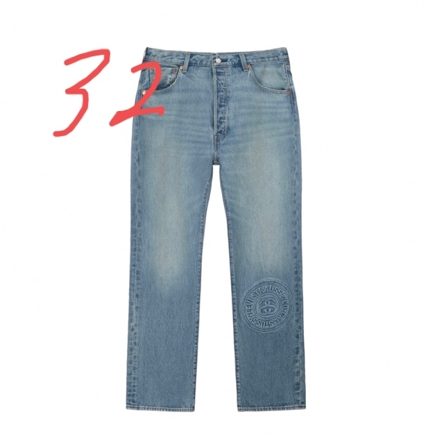 デニム/ジーンズStussy x Levi's Embossed 501 Denim 32