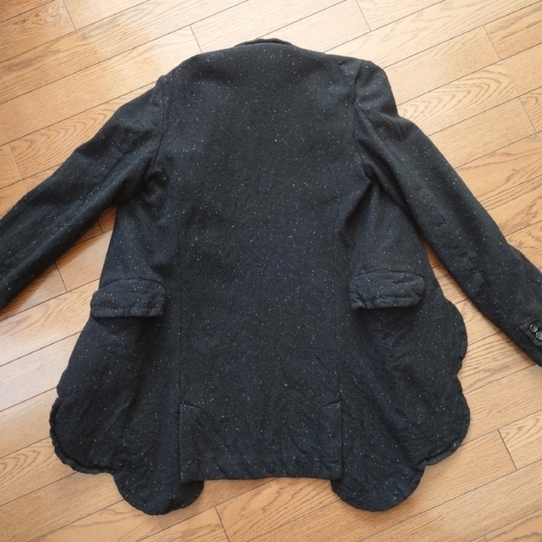 未使用 BLACKコムデギャルソン2020AW ウール縮絨ロングジャケット 未使用 BLACKコムデギャルソン2020AW ウール縮絨ロングジャケット