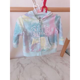 ギャップ(GAP)のGAP babyパーカー タイダイ柄 クマ耳ʕ•ᴥ•ʔ(ジャケット/コート)