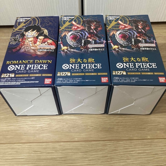 【新品・未開封】ワンピースカード　ROMANCE DAWN　強大な敵　3BOX