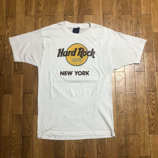 80s USA製 Hard Rock CAFE Tシャツ 白 M シングル