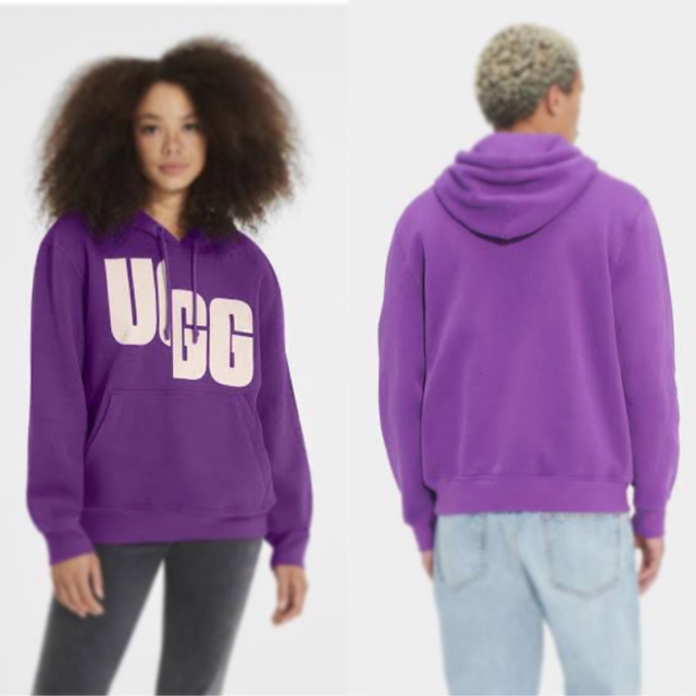 UGG CHARLES HOODIE CHOPD PURPLE SKY