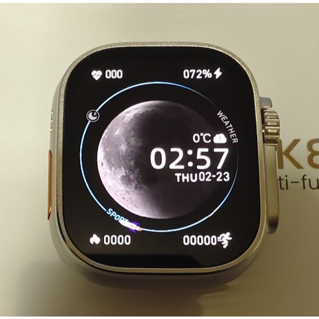 Apple(アップル)のHK 8 PRO MAX Amoietディスプレイ　ULTRA風マートウォッチ メンズの時計(腕時計(デジタル))の商品写真