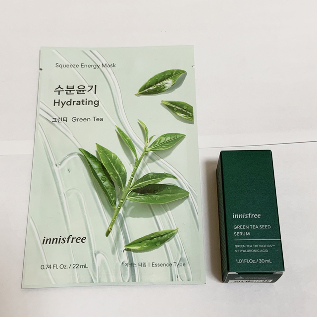 Innisfree(イニスフリー)のイニスフリー　グリーンティーシードセラム　30ml  スクイーズ　マスクシート コスメ/美容のスキンケア/基礎化粧品(パック/フェイスマスク)の商品写真