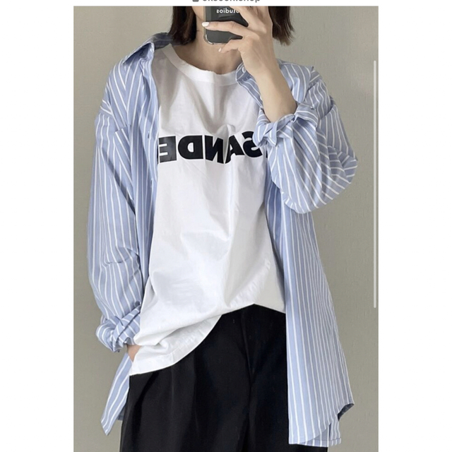 ACNE(アクネ)のok soon マルチストライプシャツ　ブルー レディースのトップス(シャツ/ブラウス(長袖/七分))の商品写真